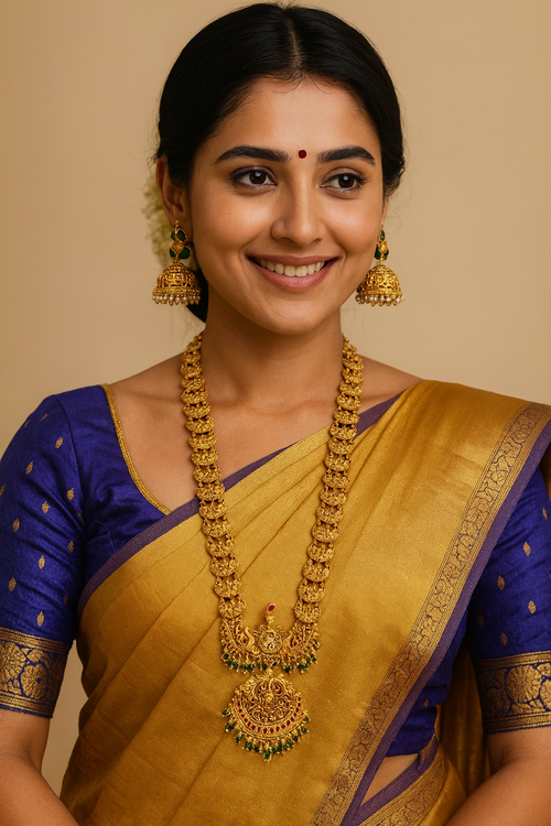 Gold Look Long Haram_106