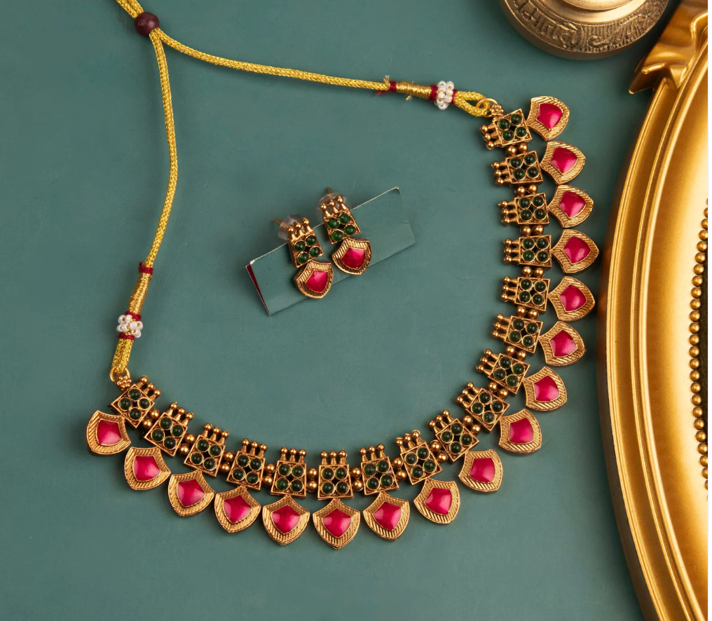 Palakka Necklace_Red
